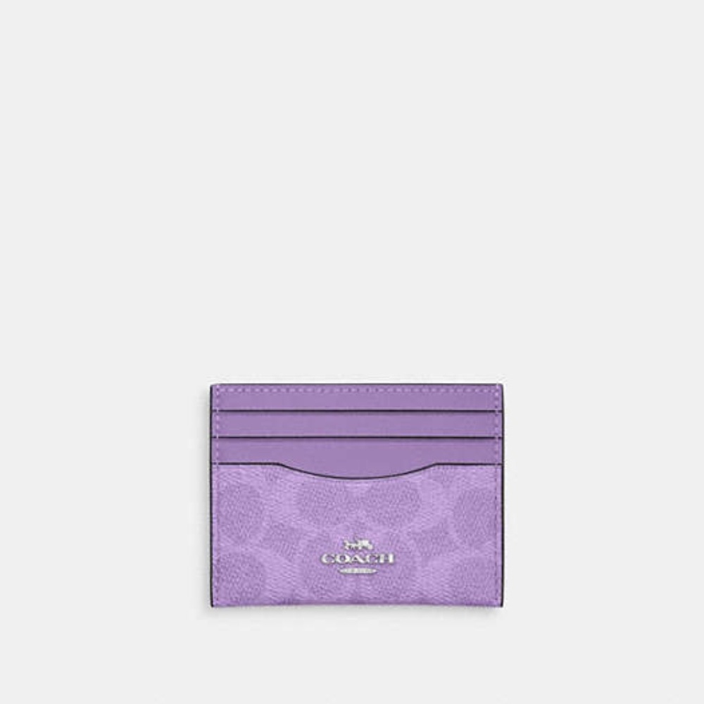 Slim Id Card Case In Signature Canvas